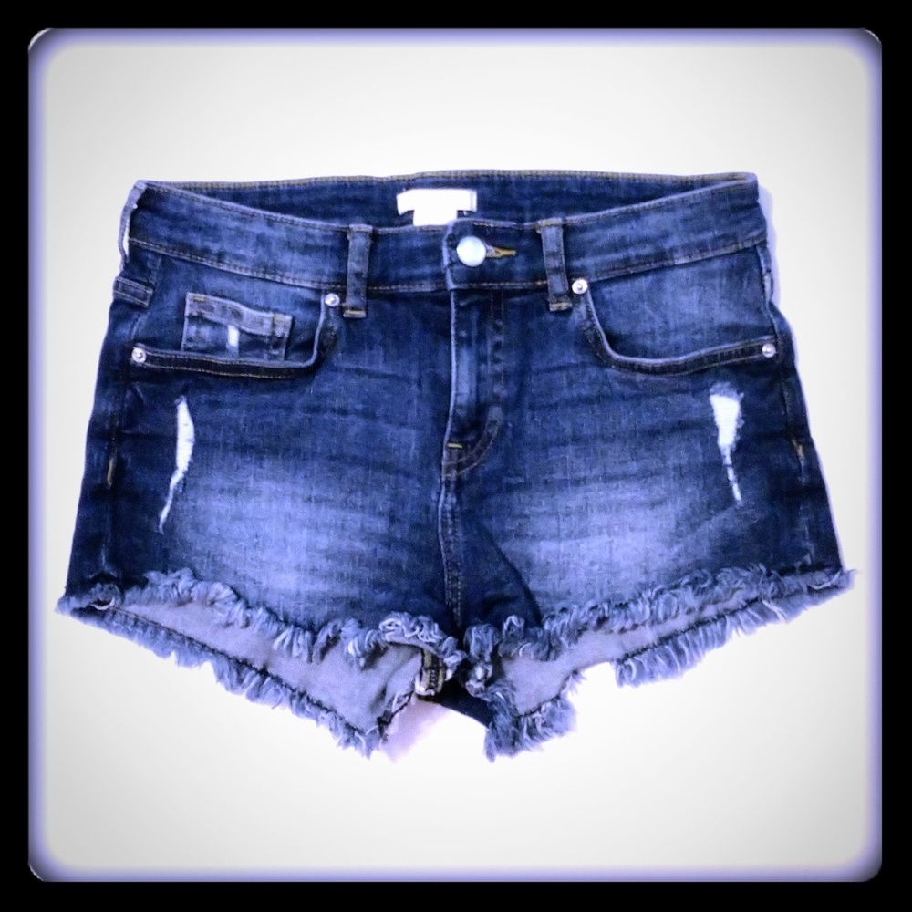 H&M Distressed Cutoff Jean Shorts